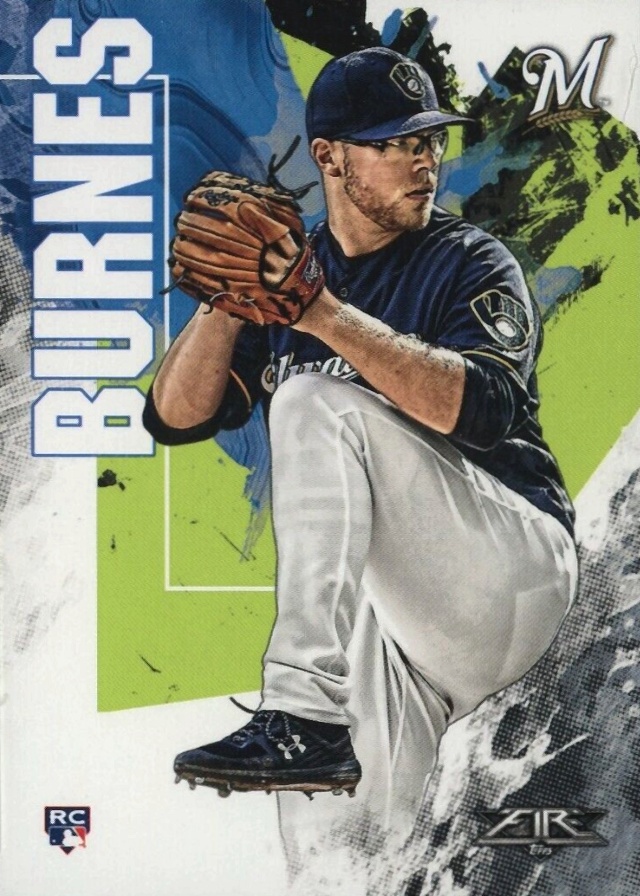 2019 Topps Fire Corbin Burnes #68 Baseball Card