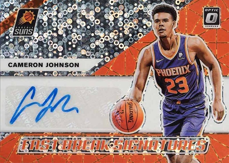 2019 Donruss Optic Fast Break Signatures Cameron Johnson #CJN Basketball Card