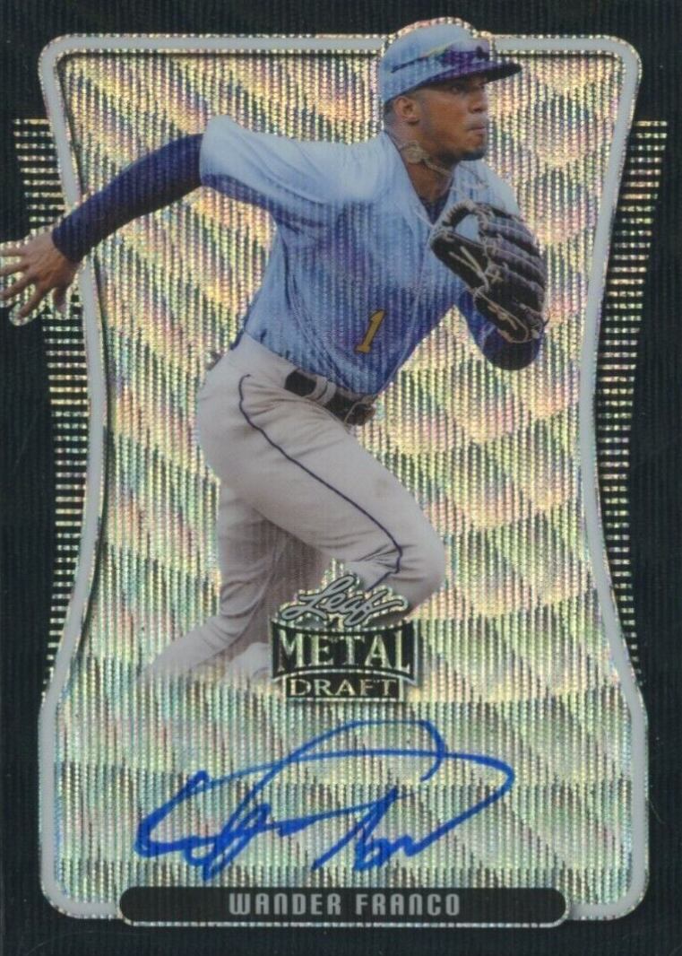 2020 Leaf Metal Draft Autograph Wander Franco #BAWF1 Baseball Card