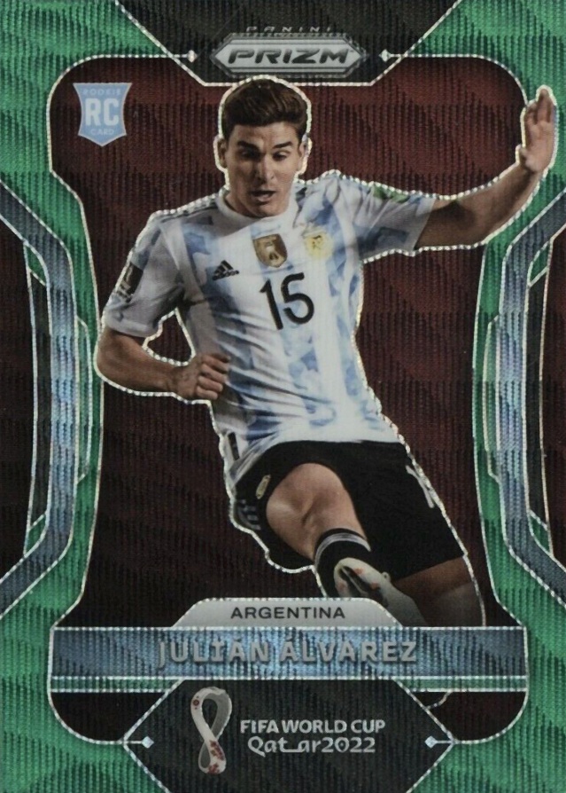 2022 Panini Prizm World Cup Qatar Julian Alvarez #4 Soccer Card