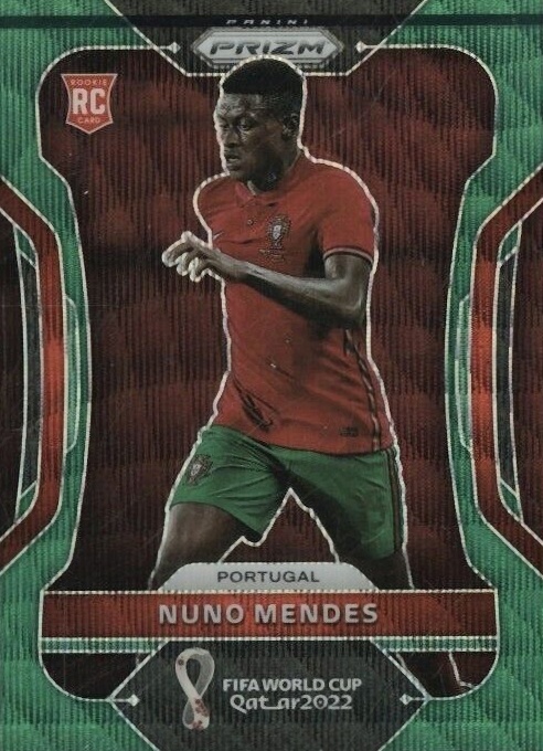 2022 Panini Prizm World Cup Qatar Nuno Mendes #180 Soccer Card