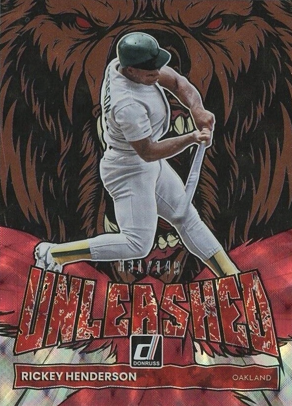 2022 Panini Donruss Unleashed Rickey Henderson #UL17 Baseball Card