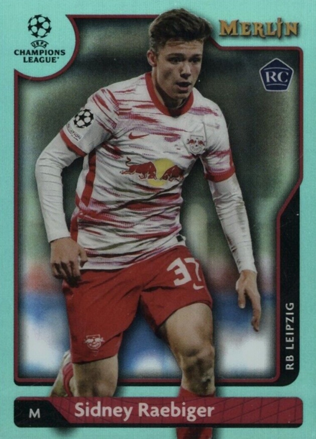 2021 Topps Merlin Chrome UEFA League Sidney Raebiger #39 Soccer Card