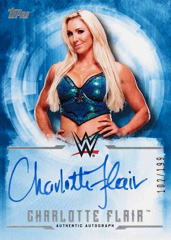 2017 Topps WWE Undisputed Autographs Charlotte Flair #UA-CF Other Sports Card