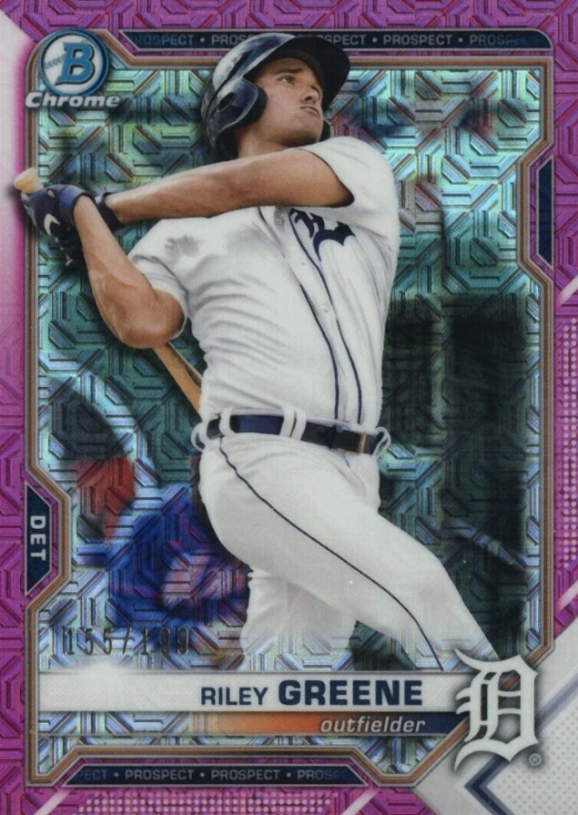 2021 Bowman Mega Box Chrome Riley Greene #BCP4 Baseball Card