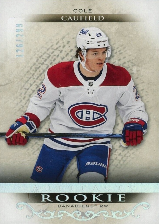 2021 Upper Deck Artifacts Cole Caufield #180 Hockey Card