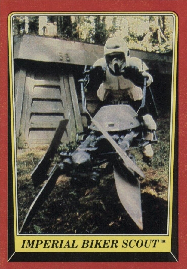 1983 Star Wars Return of the Jedi Imperial Biker #96 Non-Sports Card