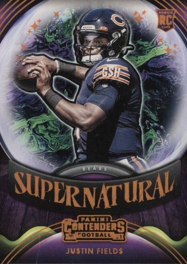 2021 Panini Contenders Supernatural Justin Fields #SNJFI Football Card