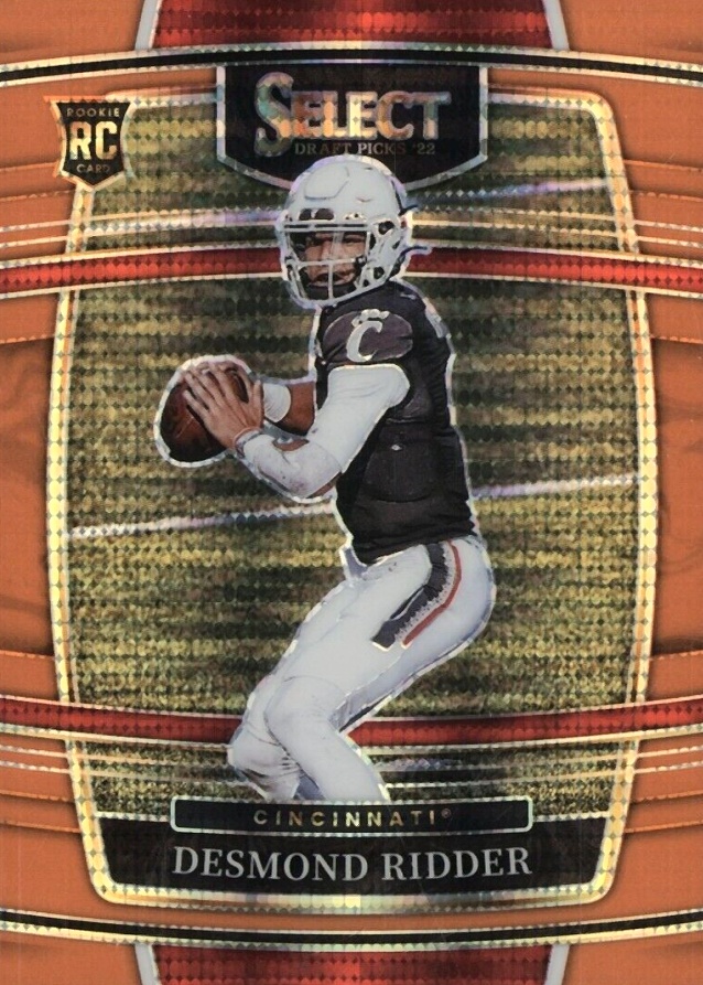 2022 Panini Select Draft Picks Desmond Ridder #17 Football Card