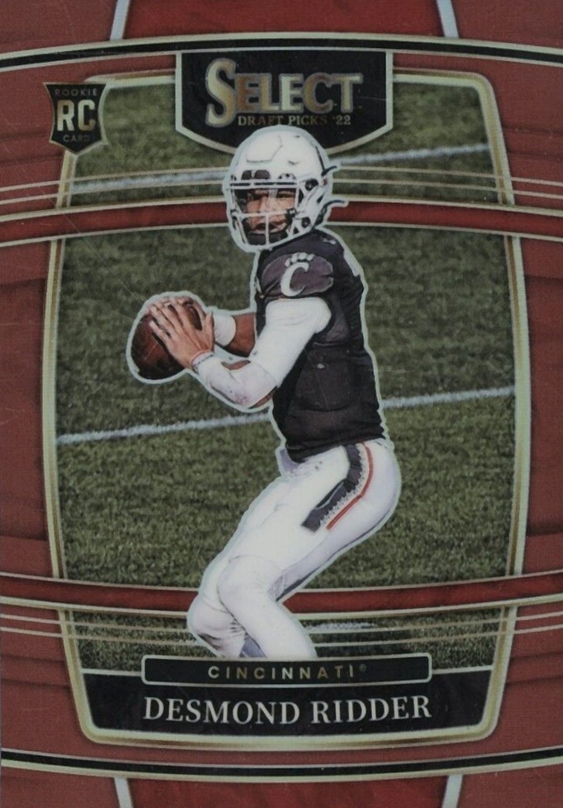 2022 Panini Select Draft Picks Desmond Ridder #17 Football Card