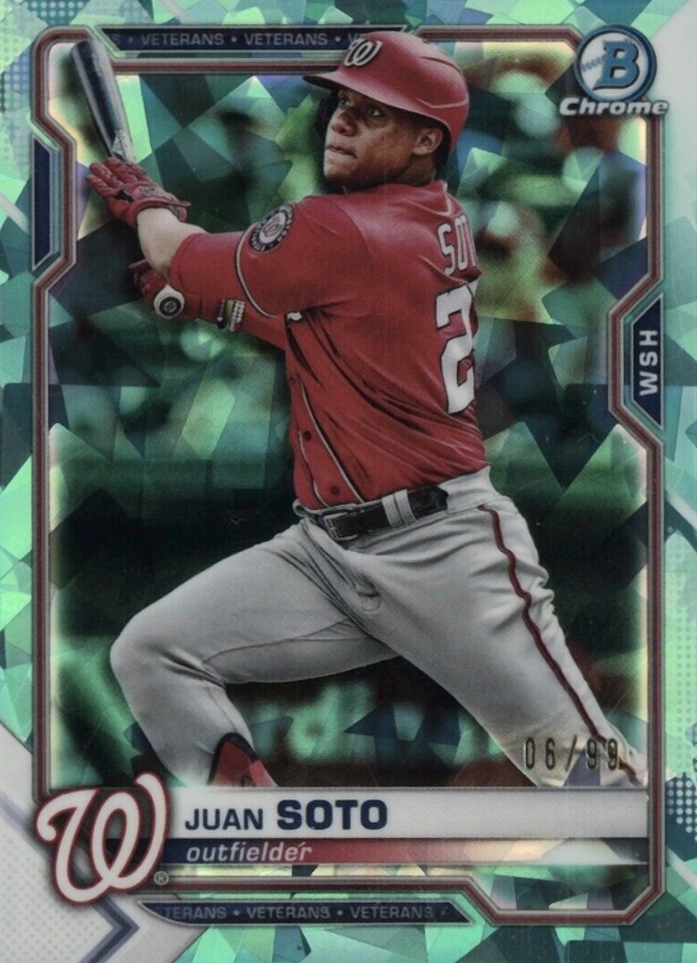 2021 Bowman Chrome Sapphire Edition Juan Soto #84 Baseball Card