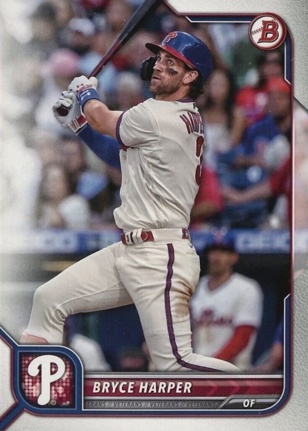 2022 Bowman Bryce Harper #16 Baseball Card