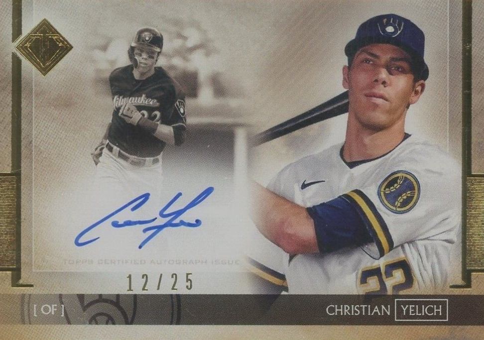 2020 Topps Transcendent Collection Autographs Christian Yelich #CY Baseball Card