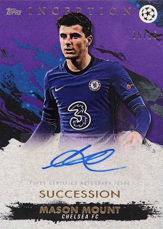 2020 Topps Inception UEFA Champions League Mason Mount # Soccer Card