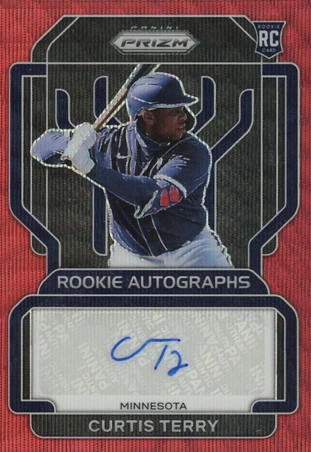 2022 Panini Prizm Rookie Autographs Curtis Terry #RACT Baseball Card