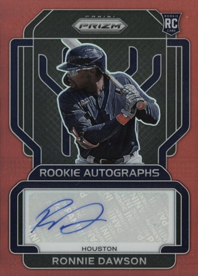 2022 Panini Prizm Rookie Autographs Ronnie Dawson #RADN Baseball Card