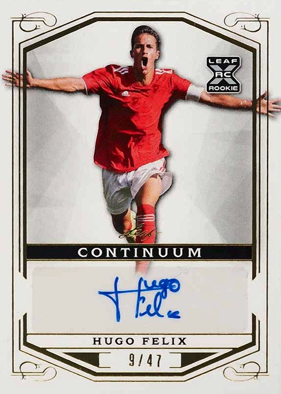 2022 Leaf Continuum Autographs Hugo Felix #63 Soccer Card