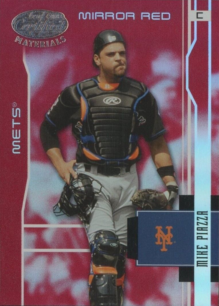 2003 Leaf Certified Materials Mike Piazza #117 Baseball Card