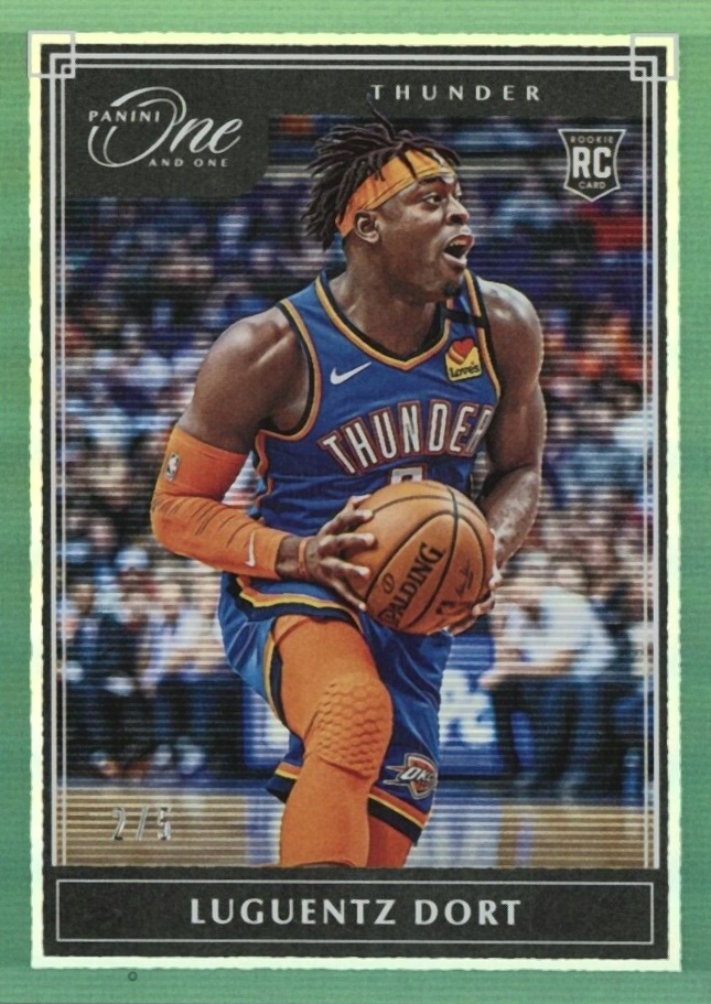 2019 Panini One and One Luguentz Dort #124 Basketball Card