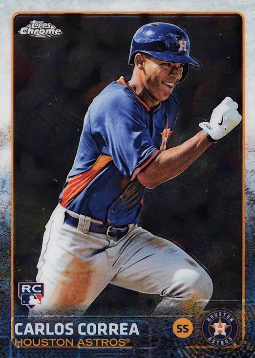 2015 Topps Chrome Carlos Correa #205 Baseball Card