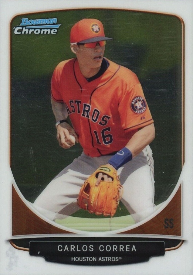 2013 Bowman Draft Picks & Prospects Top Prospects Carlos Correa #TP-10 Baseball Card