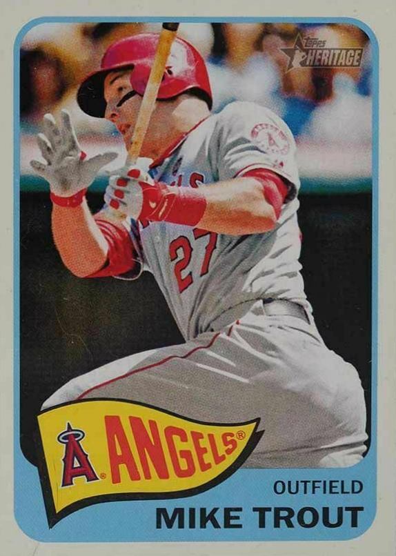 2014 Topps Heritage  Mike Trout #250 Baseball Card