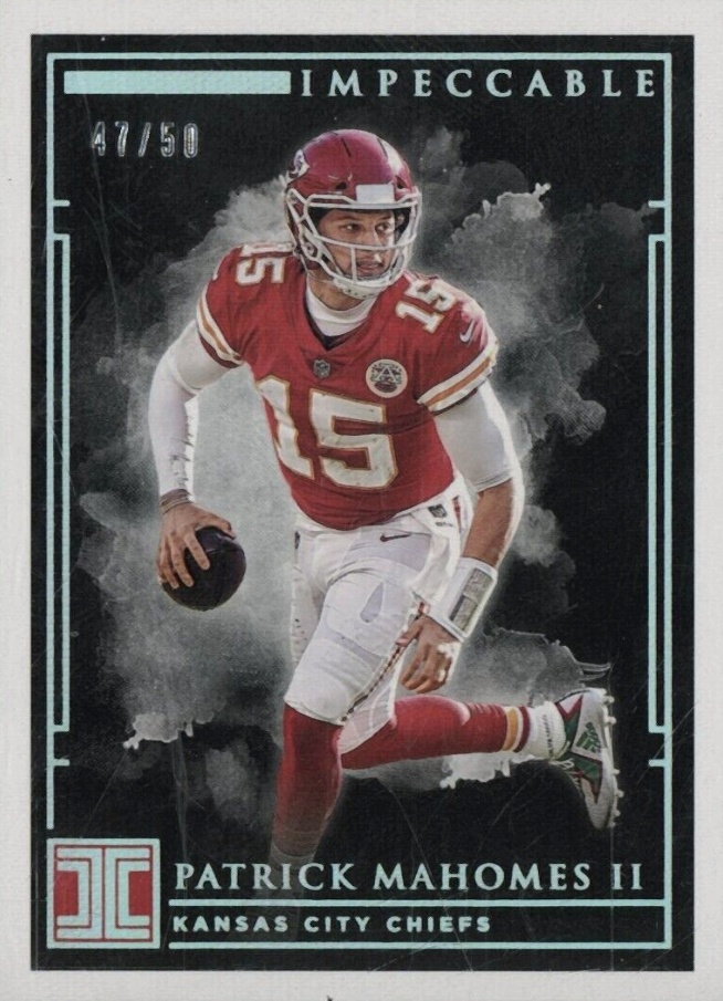 2019 Panini Impeccable Patrick Mahomes II #1 Football Card