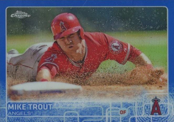 2015 Topps Chrome Mike Trout #51 Baseball Card