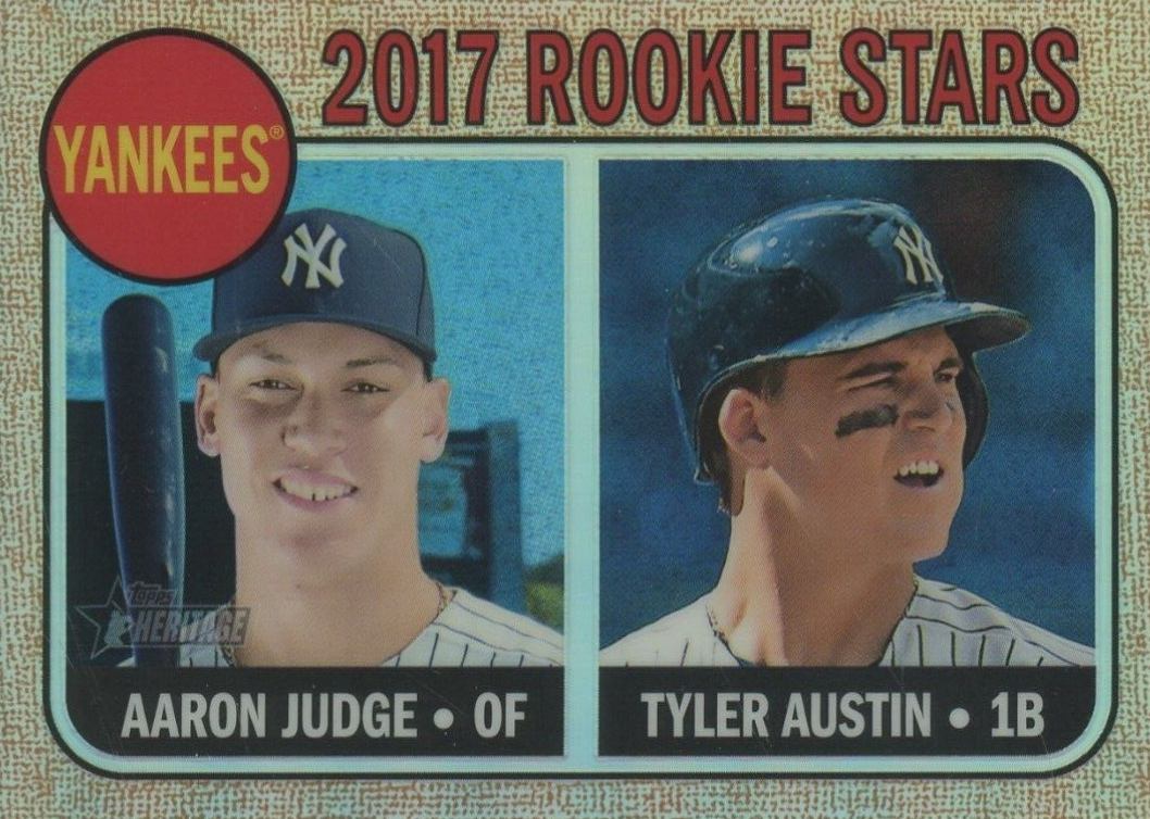 2017 Topps Heritage  Aaron Judge/Tyler Austin #214 Baseball Card