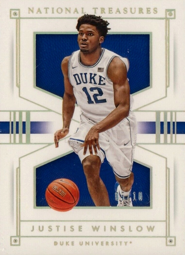 2016 Panini National Treasures Collegiate Justise Winslow #28 Basketball Card