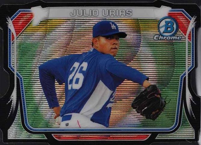 2014 Bowman Chrome Mini Chrome Julio Urias #MC-JU Baseball Card