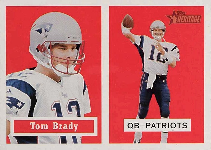 2002 Topps Heritage  Tom Brady #50 Football Card