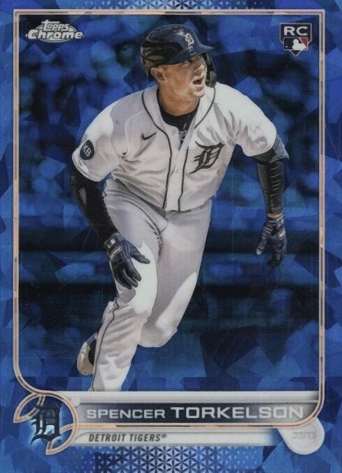 2022 Topps Chrome Update Sapphire Edition Spencer Torkelson #20 Baseball Card