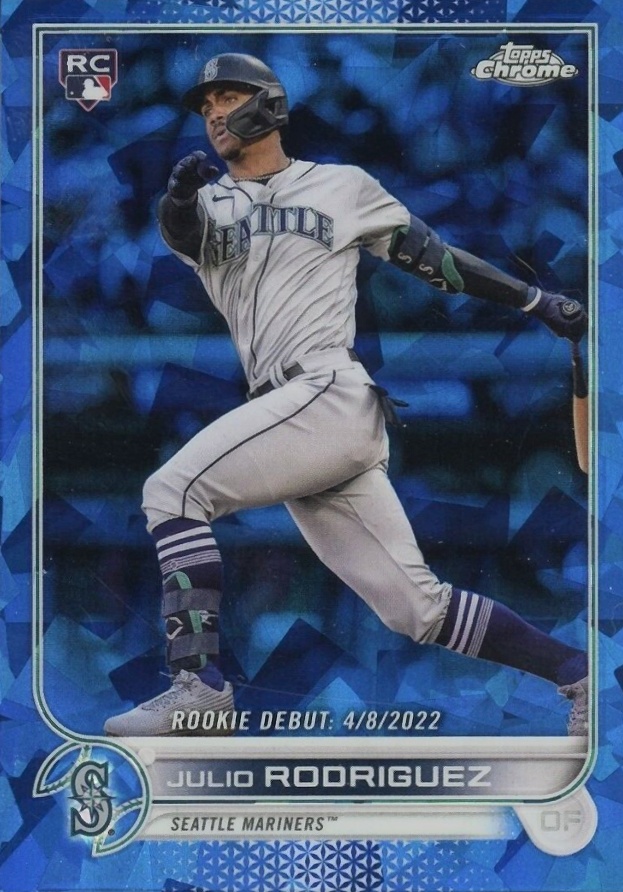 2022 Topps Chrome Update Sapphire Edition Julio Rodriguez #62 Baseball Card