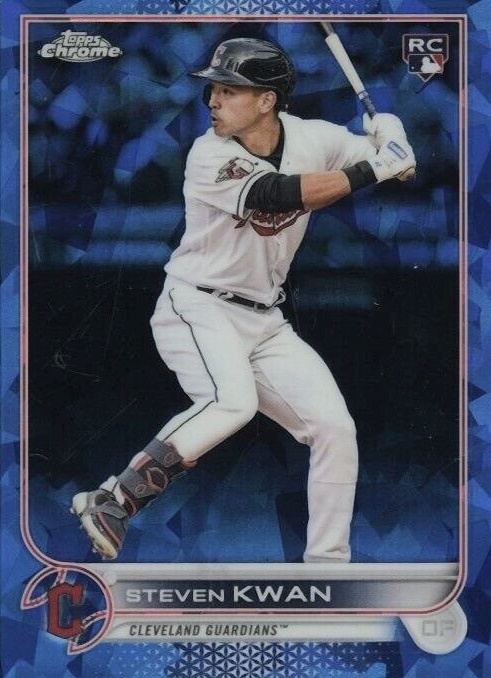 2022 Topps Chrome Update Sapphire Edition Steven Kwan #261 Baseball Card