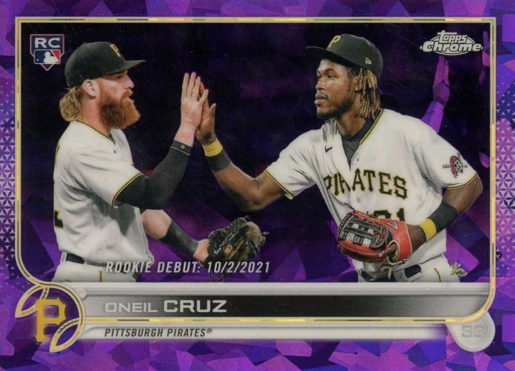 2022 Topps Chrome Update Sapphire Edition Oneil Cruz #267 Baseball Card