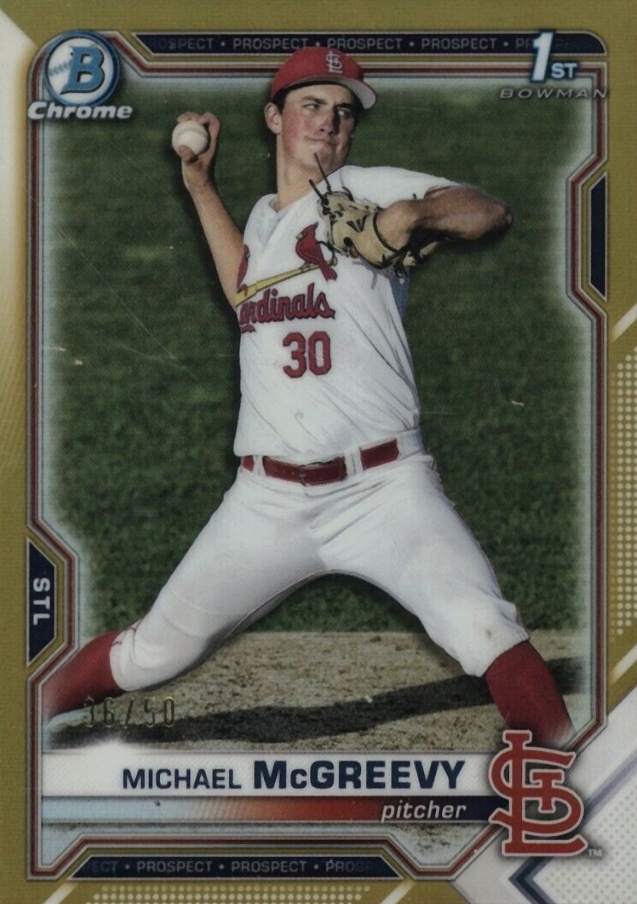 2021 Bowman Draft Michael Mcgreevy #BDC91 Baseball Card