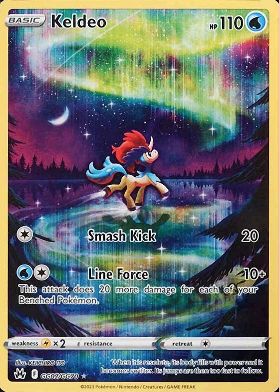 2023 Pokemon Sword & Shield Crown Zenith Full Art/Keldeo #GG07 TCG Card