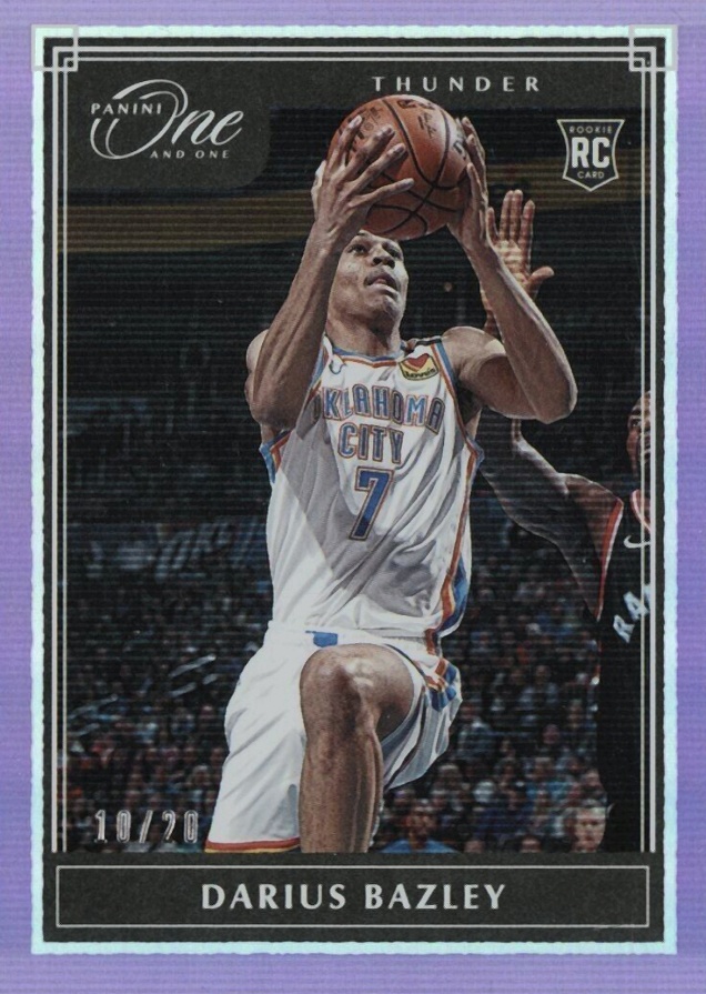 2019 Panini One and One Darius Bazley #115 Basketball Card