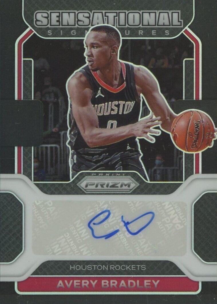 2021 Panini Prizm Sensational Signature Avery Bradley #SSAVB Basketball Card