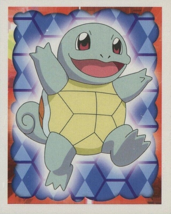 1999 Merlin Pokemon Squirtle #7 TCG Card