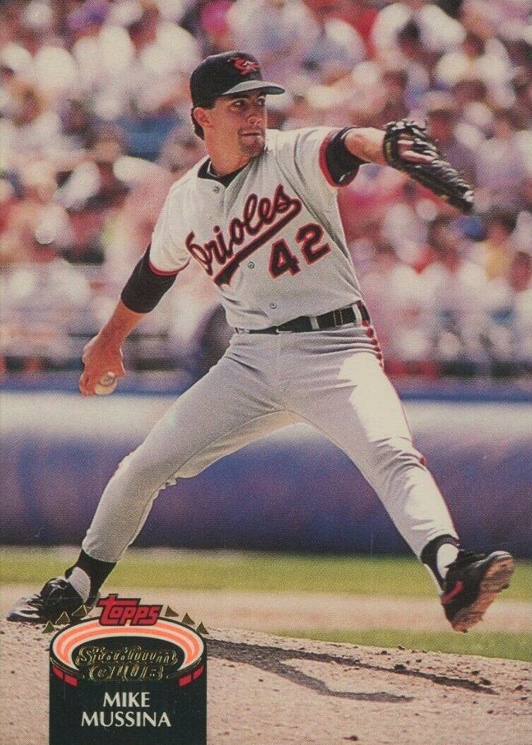 1992 Stadium Club Mike Mussina #225 Baseball Card