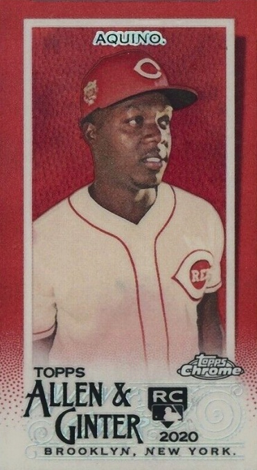 2020 Topps Allen & Ginter Chrome Aristides Aquino #97 Baseball Card