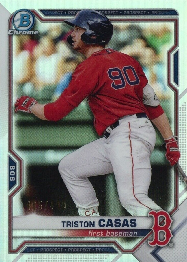 2021 Bowman Chrome Prospects Triston Casas #BCP84 Baseball Card