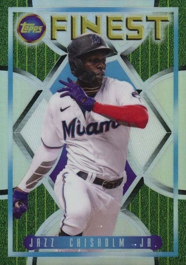 2022 Topps Finest Flashbacks Jazz Chisholm Jr. #98 Baseball Card