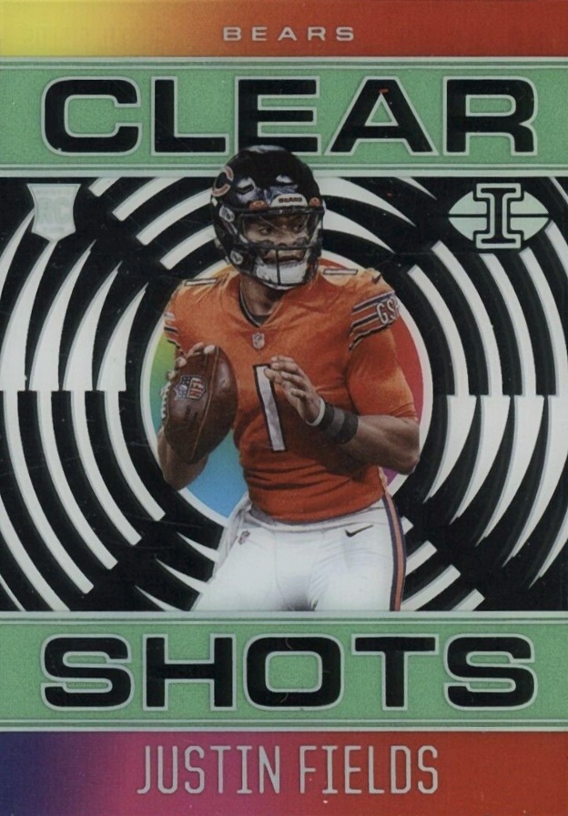 2021 Panini Illusions Clear Shots Justin Fields #CS-19 Football Card