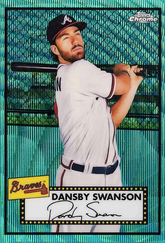 2021 Topps Chrome Platinum Anniversary Dansby Swanson #241 Baseball Card