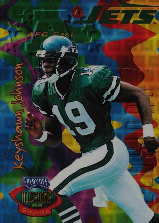 1996 Playoff Illusions Keyshawn Johnson #89 Football Card