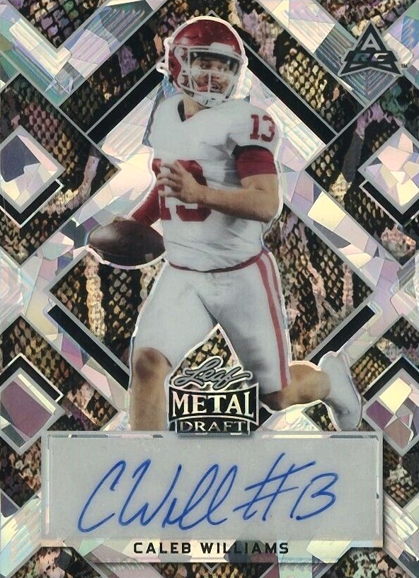 2022 Leaf Metal Draft Autographs Caleb Williams #BACW1 Football Card