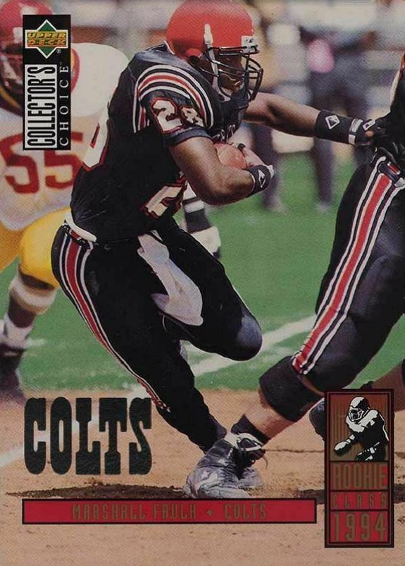 1994 Collector's Choice Marshall Faulk #14 Football Card